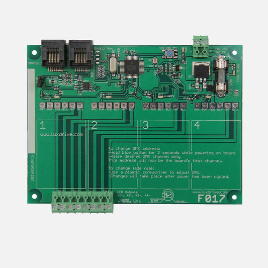 QuadBlock F017 – Four Channel DMX Driver Interface